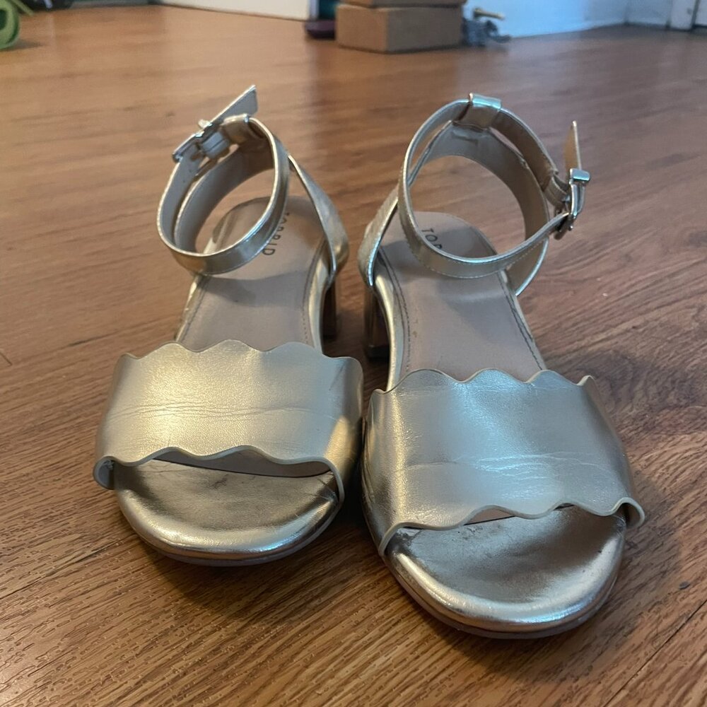 Gold dress sandals